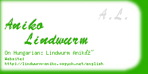 aniko lindwurm business card